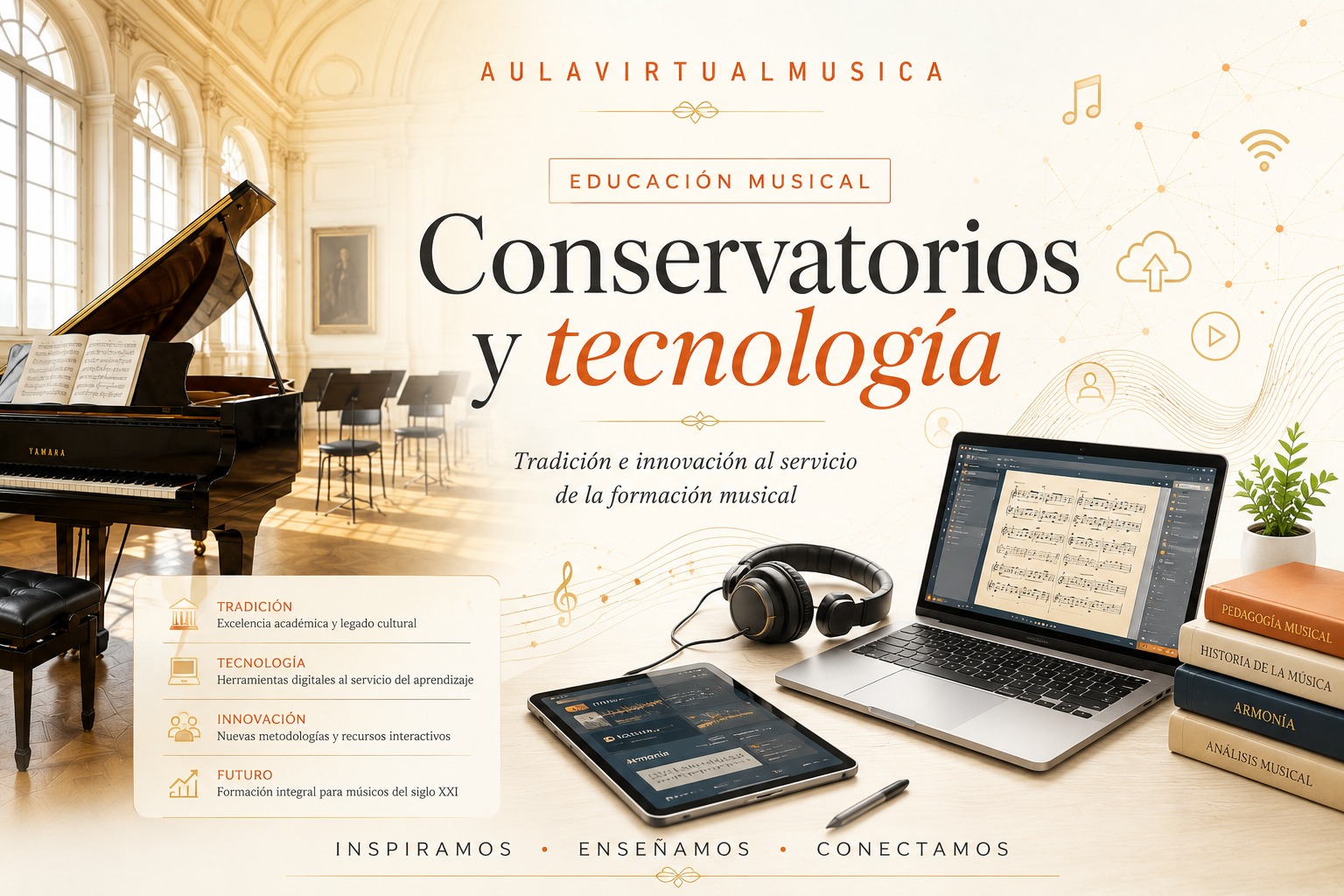 Durante décadas, la enseñanza musical apenas cambió de forma. Luego llegó la tecnología interactiva. Y ya nada volvió a ser igual.